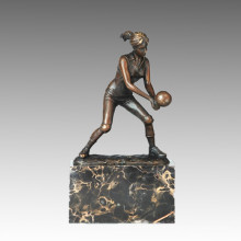 Спортивная статуя волейболиста Бронзовая скульптура, Milo TPE-728